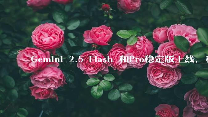 Gemini 2.5 Flash 和Pro稳定版上线，和之前版本相比，在性能和应用场景上有哪些提升？